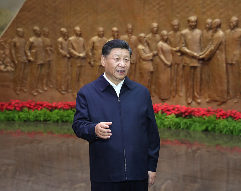 习近平视察北京香山革命纪念地