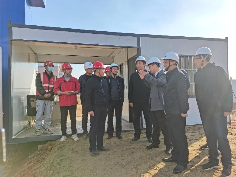 省水利厅副厅长蔡勇、新余市副市长贺利华调研赣西仓库项目建设