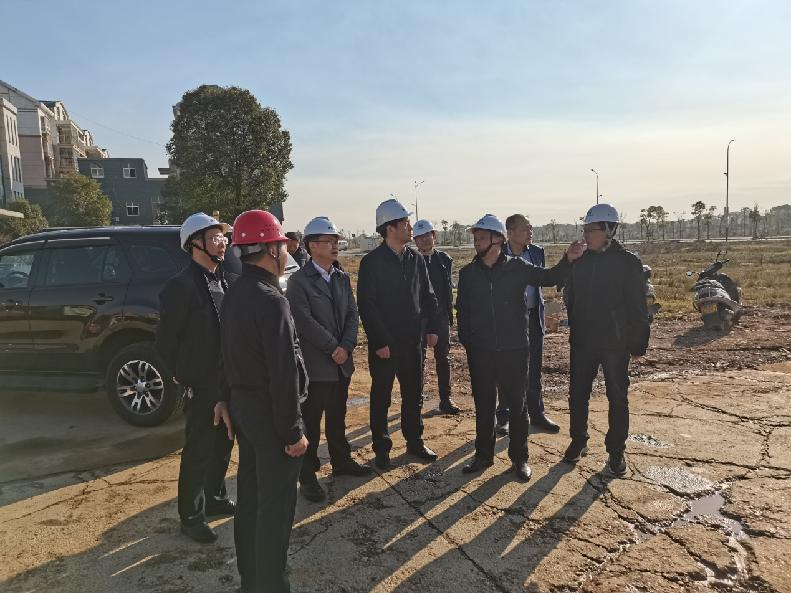 省水利厅副厅长蔡勇、新余市副市长贺利华调研赣西仓库项目建设