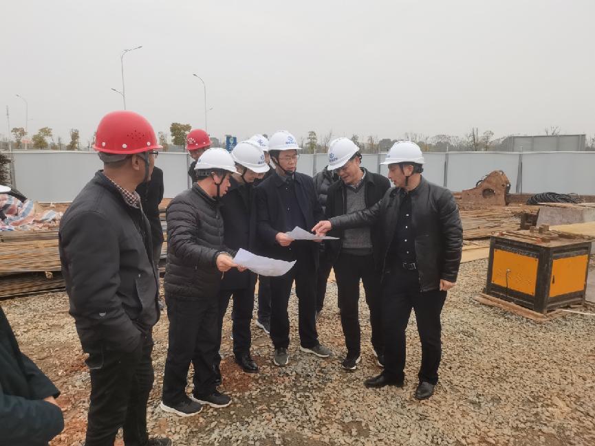 省河长办专职副主任姚毅臣调研赣西仓库项目建设