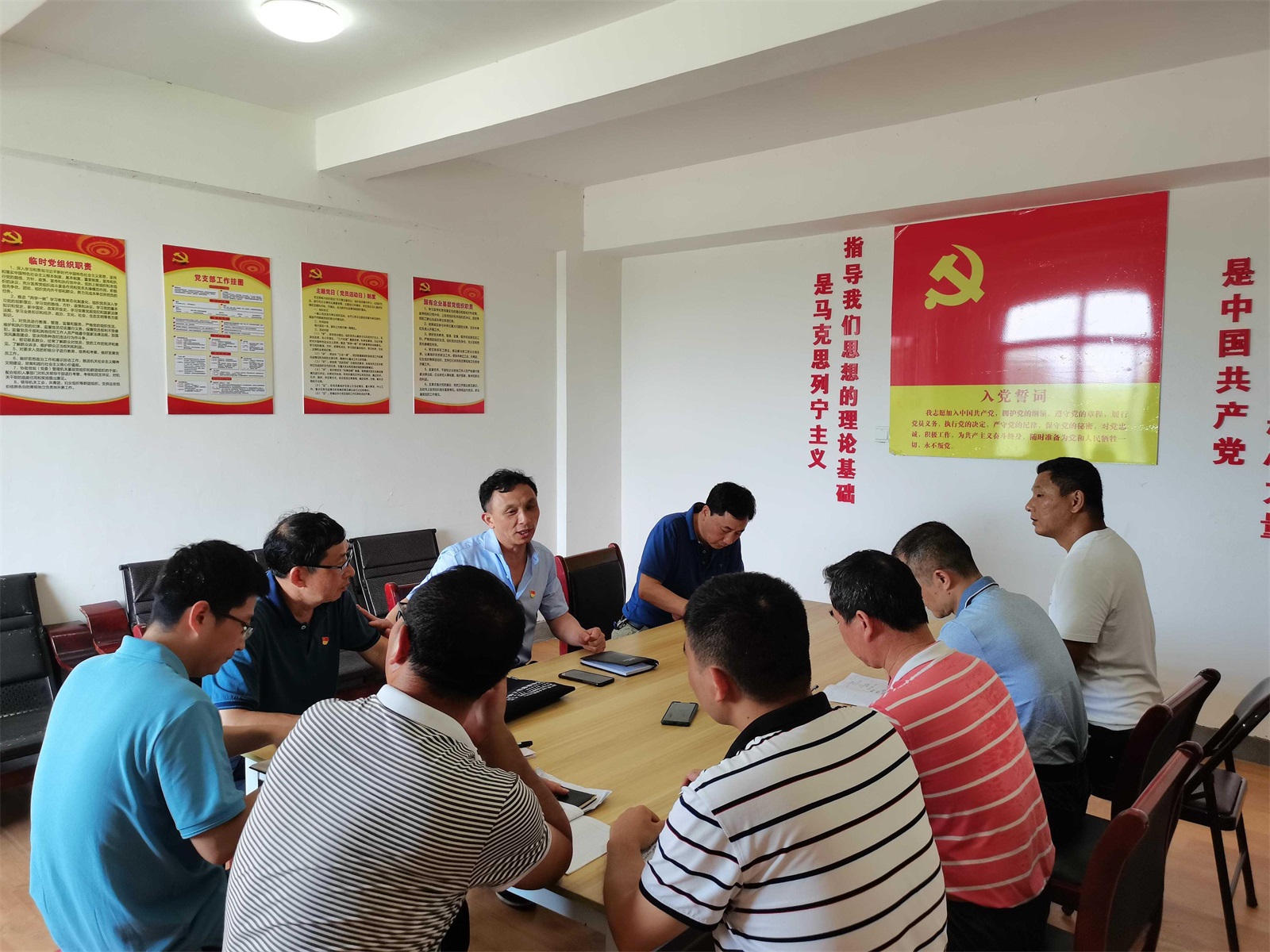 党建进工地∣江西省水利厅水旱灾害防御物资储备赣西仓库建设工程项目临时党支部召开党员