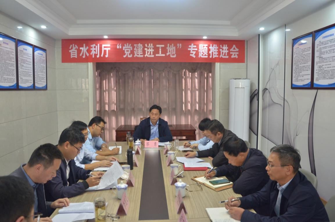 蔡勇副厅长召开“党建进工地”专题推进会